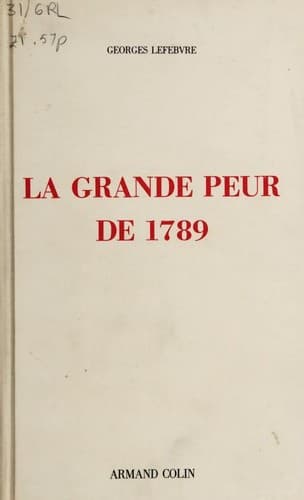 Tapa de La grande peur de 1789