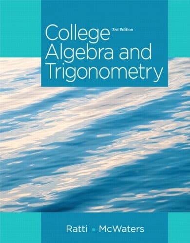 Tapa de College Algebra and Trigonometry