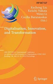 Tapa de Digitalisation, Innovation, and Transformation