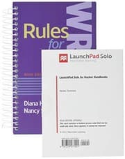 Tapa de Rules for Writers 9e & LaunchPad Solo for Hacker Handbooks