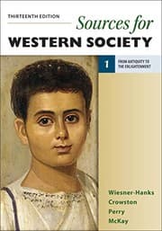 Tapa de Sources for Western Society, Volume 1