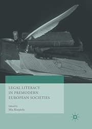 Tapa de Legal Literacy in Premodern European Societies