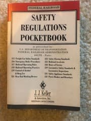 Tapa de Federal railroad safety regulations pocketbook