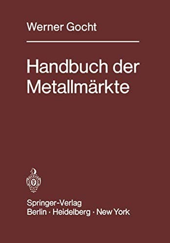 Tapa de Handbuch der Metallmärkte