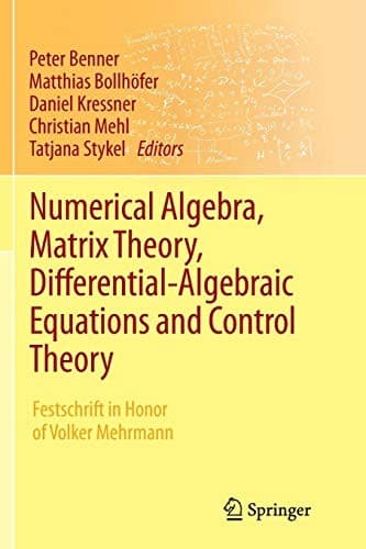 Tapa de Numerical Algebra, Matrix Theory, Differential-Algebraic Equations and Control Theory
