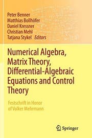 Tapa de Numerical Algebra, Matrix Theory, Differential-Algebraic Equations and Control Theory