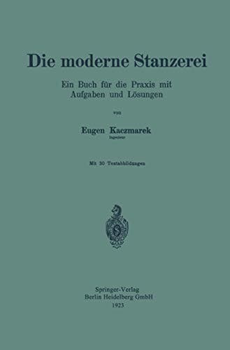 Tapa de Die Moderne Stanzerei