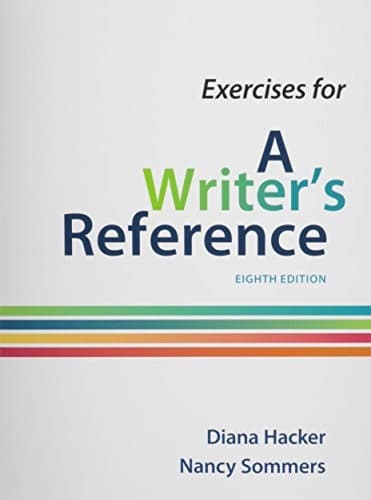 Tapa de Exercises for A Writer's Reference, Large Format