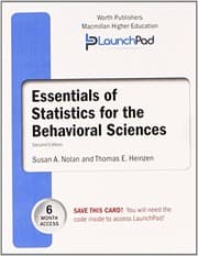 Tapa de LaunchPad for Nolan's Essentials of Statistics