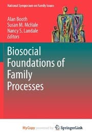 Tapa de Biosocial Foundations of Family Processes