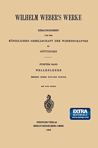 Tapa de Wilhelm Weber's Werke : Fünfter Band