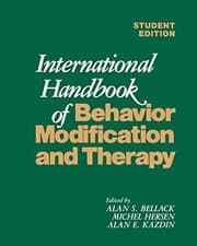 Tapa de International handbook of behavior modification and therapy