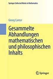 Tapa de Gesammelte Abhandlungen mathematischen und philosophischen Inhalts