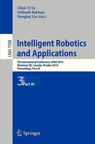 Tapa de Intelligent Robotics and Applications