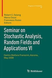 Tapa de Seminar on Stochastic Analysis, Random Fields and Applications VI