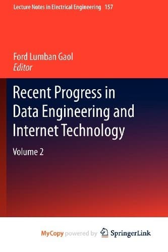 Tapa de Recent Progress in Data Engineering and Internet Technology