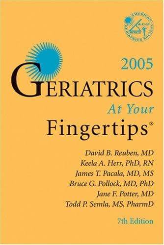 Tapa de Geriatrics At Your Fingertips, 2005