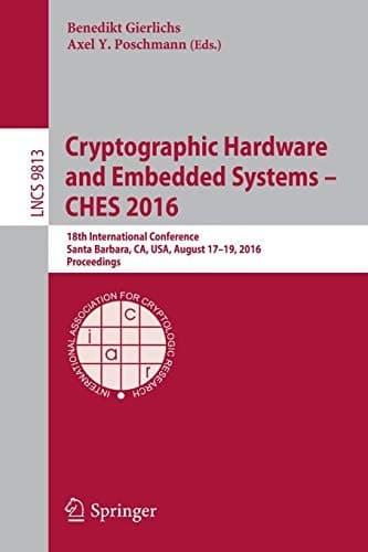 Tapa de Cryptographic Hardware and Embedded Systems – CHES 2016