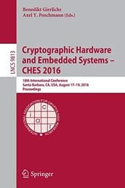 Tapa de Cryptographic Hardware and Embedded Systems – CHES 2016