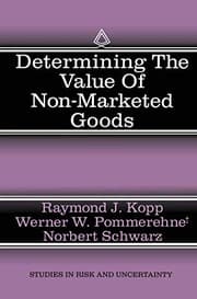 Tapa de Determining the Value of Non-Marketed Goods