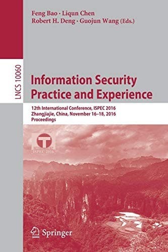 Tapa de Information Security Practice and Experience