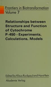 Tapa de Relationships between structure and function of Cytochrome P-450