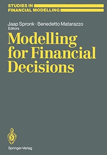 Tapa de Modelling for financial decisions