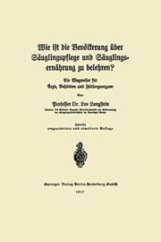 Tapa de Wie ist die Bevölkerung über Säuglingspflege und Säuglingsernährung zu belehren?