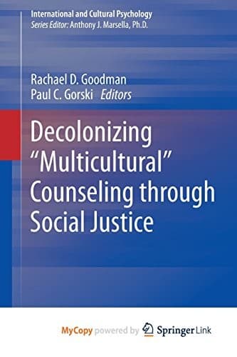 Tapa de Decolonizing "Multicultural" Counseling through Social Justice