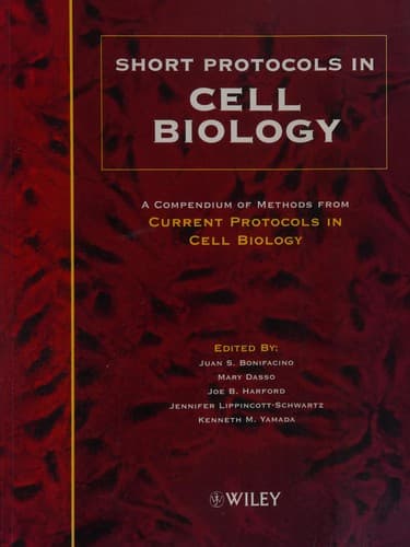 Tapa de Short protocols in cell biology