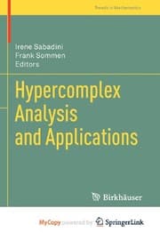 Tapa de Hypercomplex Analysis and Applications