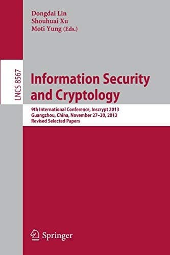 Tapa de Information Security and Cryptology
