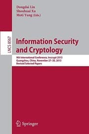 Tapa de Information Security and Cryptology
