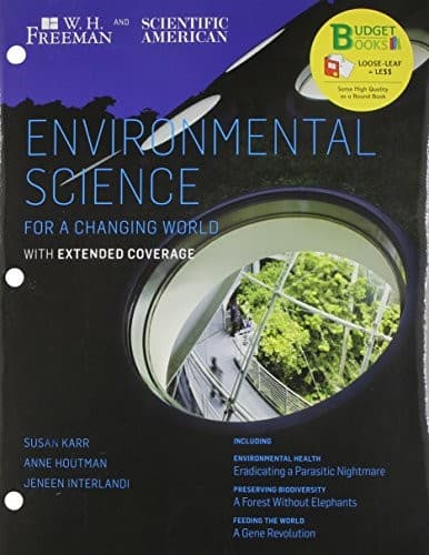 Tapa de Loose-leaf Version for Scientific American Environmental Science Expanded & LaunchPad 6 month access card