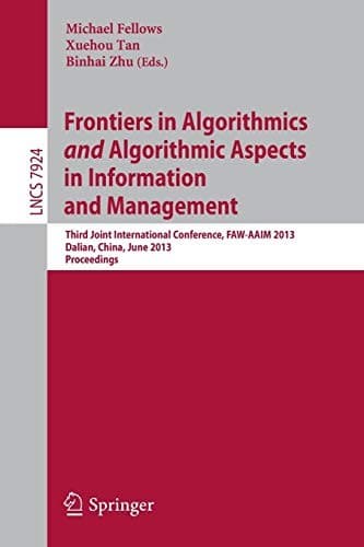 Tapa de Frontiers in Algorithmics and Algorithmic Aspects in Information and Management