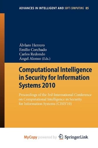 Tapa de Computational Intelligence in Security for Information Systems 2010