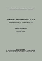 Tapa de Poetica de Aristoteles traducida de latin