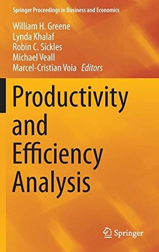Tapa de Productivity and Efficiency Analysis