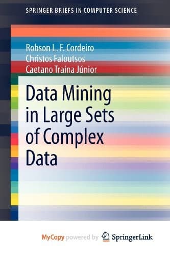 Tapa de Data Mining in Large Sets of Complex Data