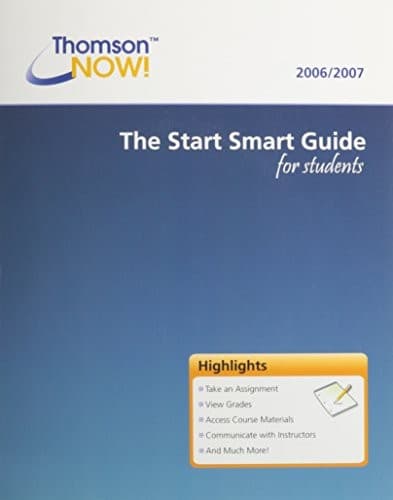 Tapa de Thomson Now the Start Smart Guide for Students W/Cd