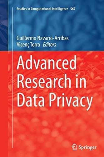 Tapa de Advanced Research in Data Privacy