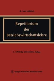 Tapa de Repetitorium der Betriebswirtschaftslehre