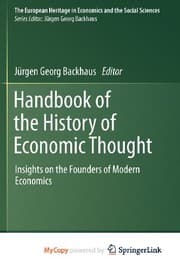 Tapa de Handbook of the History of Economic Thought