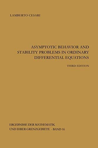 Tapa de Asymptotic behavior and stability problems in ordinary differential equations