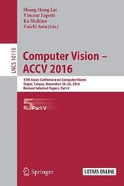 Tapa de Computer Vision – ACCV 2016