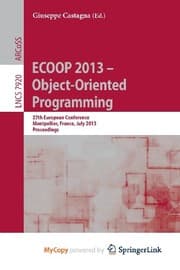 Tapa de ECOOP 2013 -- Object-Oriented Programming