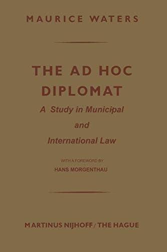 Tapa de The ad hoc diplomat