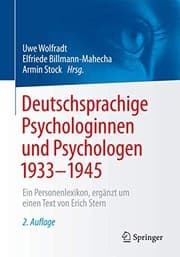Tapa de Deutschsprachige Psychologinnen und Psychologen 1933–1945