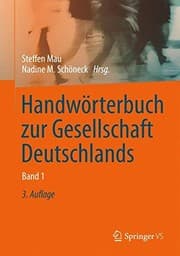 Tapa de Handwörterbuch zur Gesellschaft Deutschlands