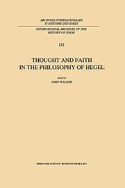 Tapa de Thought and Faith in the Philosophy of Hegel